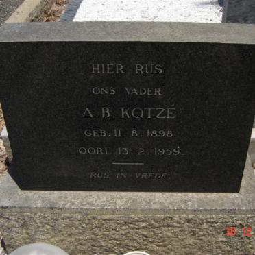 KOTZé A.B. 1898-1959
