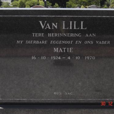 LILL Matie, van 1924-1970
