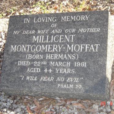 MONTGOMERY-MOFFAT Millicent nee HERMANS -1961