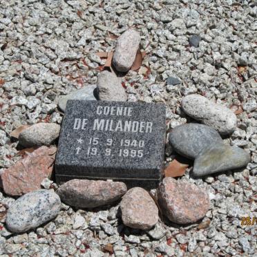 MILANDER Coenraad Albertus, de 1912-1973 &amp; Elsie Marie Kriel HAMMAN 1918-2001 :: DE MILANDER Coenie 1940-1995