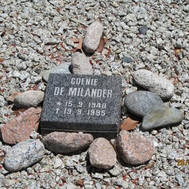MILANDER Coenraad Albertus, de 1912-1973 &amp; Elsie Marie Kriel HAMMAN 1918-2001 :: DE MILANDER Coenie 1940-1995