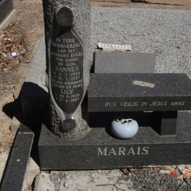 MARAIS Hannes 1924-1977 &amp; Lily 1928-1989