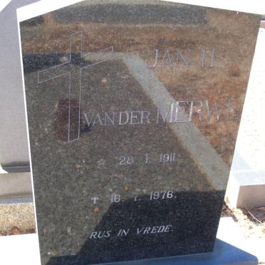 MERWE Jan H., van der 1911-1976