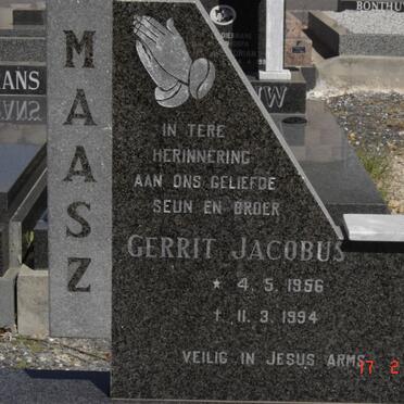 MAASZ Gerrit Jacobus 1956-1994