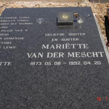 MESCHT Mariette, van der 1973-1992