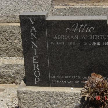 NIEROP Adriaan Albertus, van 1913-1969