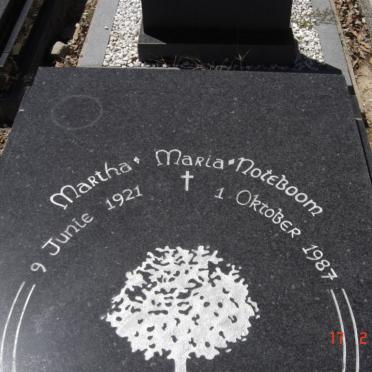 NOTEBOOM Jacob Edward 1928-2002 &amp; Martha Maria 1921-1987