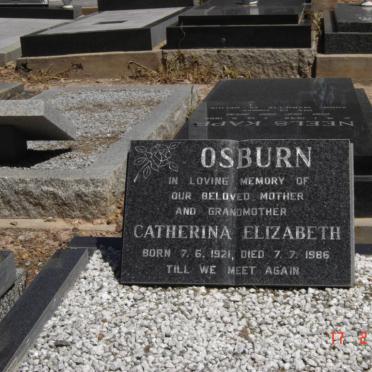 OSBURN Catherina Elizabeth 1921-1986
