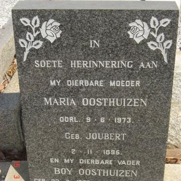 OOSTHUIZEN Boy 1889-1982 &amp; Maria JOUBERT 1895-1973