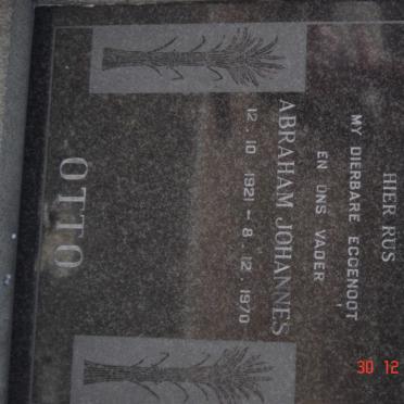 OTTO Abraham Johannes 1921-1970