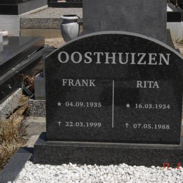 OOSTHUIZEN Frank 1935-1999 &amp; Rita 1934-1988
