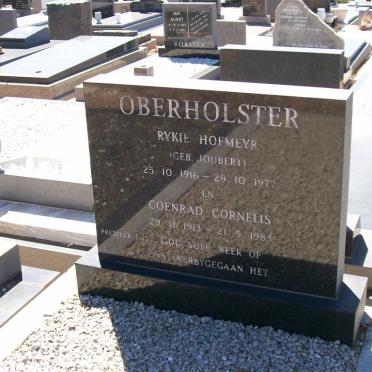 OBERHOLSTER Coenrad Cornelis 1913-1983 &amp; Rykie Hofmeyr JOUBERT 1916-1977