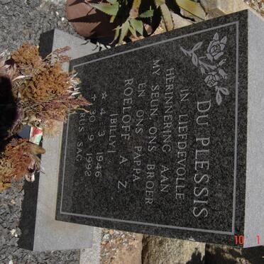 PLESSIS Roeloff A.Z., du 1946-1992
