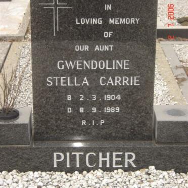 PITCHER Gwendoline Stella Carrie 1904-1989