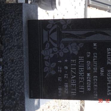PLESSIS Huibrecht Elizabeth, du 1932-1969