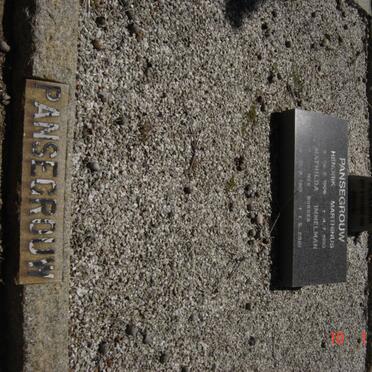 PANSEGROUW Hendrik Marthinus 1906-1992 &amp; Mathilda Immelman BURGER 1915-2001 :: PANSEGROUW Johanna Wilhelmina