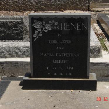 RENEN Maria Catharina, van 1904-1971
