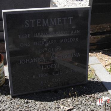 STEMMETT Johanna Catharina 1896-1989
