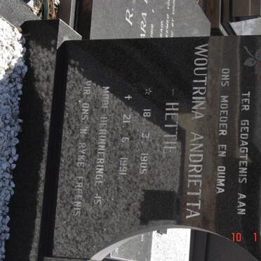 SLABBER Woutrina Andrietta 1905-1991