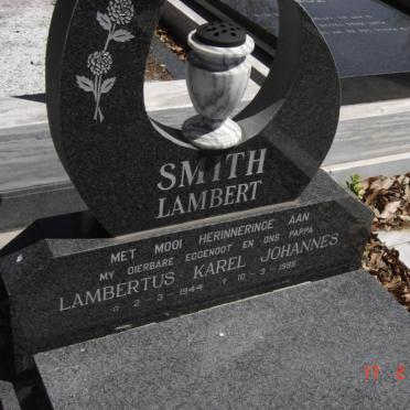 SMITH Lambertus Karel Johannes 1944-1988
