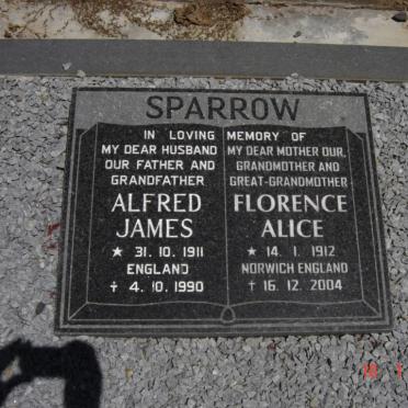SPARROW Alfred James 1911-1990 &amp; Florence Alice 1912-2004