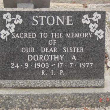 STONE Dorothy A. 1903-1977