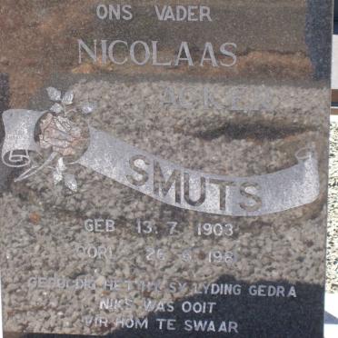 SMUTS Nicolaas 1903-1981