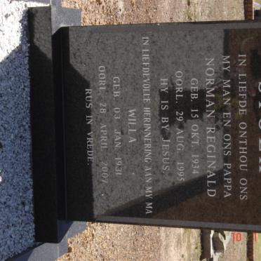 STOLK Norman Reginald 1934-1995 &amp; Willa 1931-2007