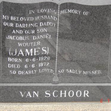 SCHOOR Jacobus Daniel Wouter, van 1926-1972