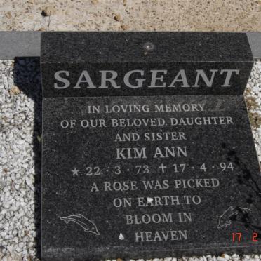 SARGEANT Kim Ann 1973-1994