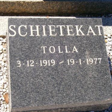 SCHIETEKAT Tolla 1919-1977