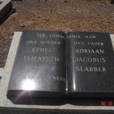 SLABBER Adriaan Jacobus &amp; Ethel Elizabeth VAN REENEN