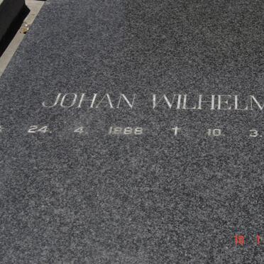 SCHALKWYK Johan Wilhelm, van 1888-1991