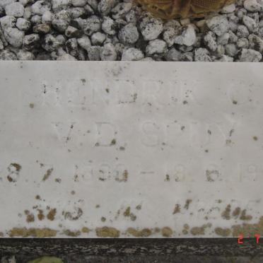 SPUY Hendrik, v.d. 1890-1954