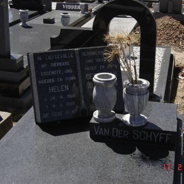 SCHYFF Gert Jan Augustus, van der 1912-1995 &amp; Helen 1908-1989