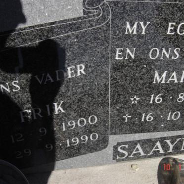 SAAYMAN Frik 1900-1990 &amp; Maria 1904-1982