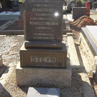 STEYN Jacobus P. 1869-1925 &amp; Jacomina S.G. 1875-1966