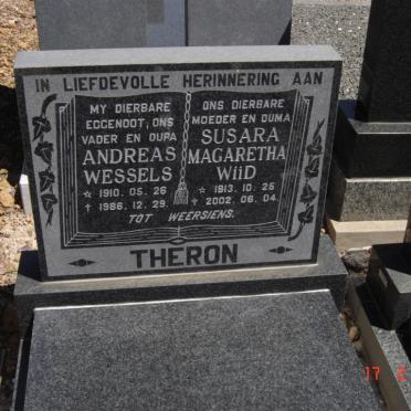 THERON Andreas Wessels 1910-1986 &amp; Susara Magaretha WIID 1913-2002