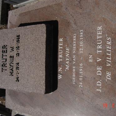 TRUTER J.D. de V. 1912-1995 &amp; W.N. VAN NIEKERK 1916-1983