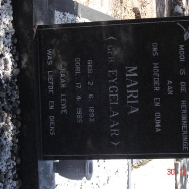 THIART Maria nee EYGELAAR 1893-1985