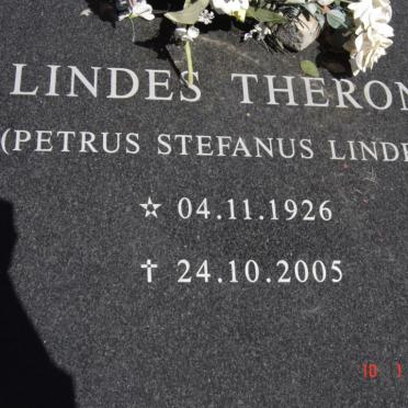 THERON Petrus Stephanus Lindes 1926-2005