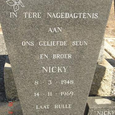 UYS Nicky 1948-1969