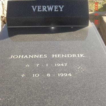 VERWEY Johannes Hendrik 1947-1994