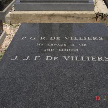 VILLIERS P.G.R., de :: DE VILLIERS J.J.F.