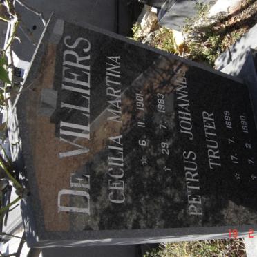 VILLIERS Petrus Johannes Truter, de 1899-1990 &amp; Cecilia Martina 1901-1983
