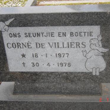 VILLIERS Corne, de 1977-1978
