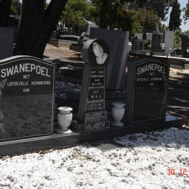 VILJOEN M.A.J. nee DEKKER 1913-1987 :: VILJOEN André  1947-2006 :: SWANEPOEL :: SWANEPOEL
