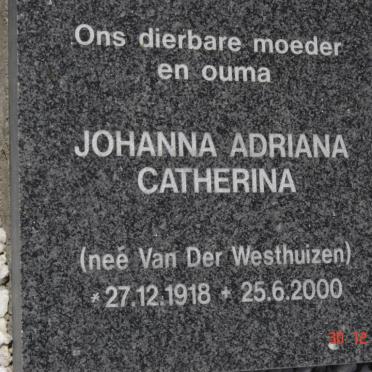 VISSER :: VAN DER WESTHUIZEN