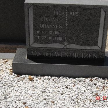 WESTHUIZEN Josias Johannes, van der 1912-1981
