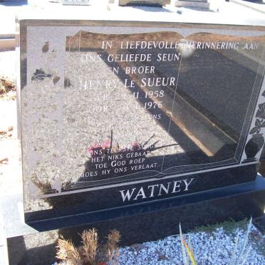 WATNEY Henry le Sueur 1958-1976